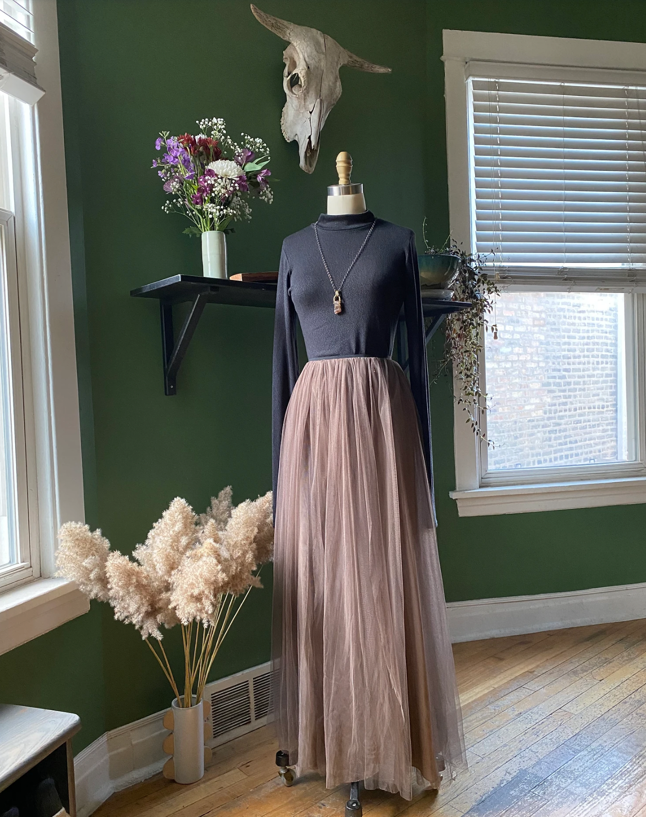 DIY Upcycled Holiday Skirt
