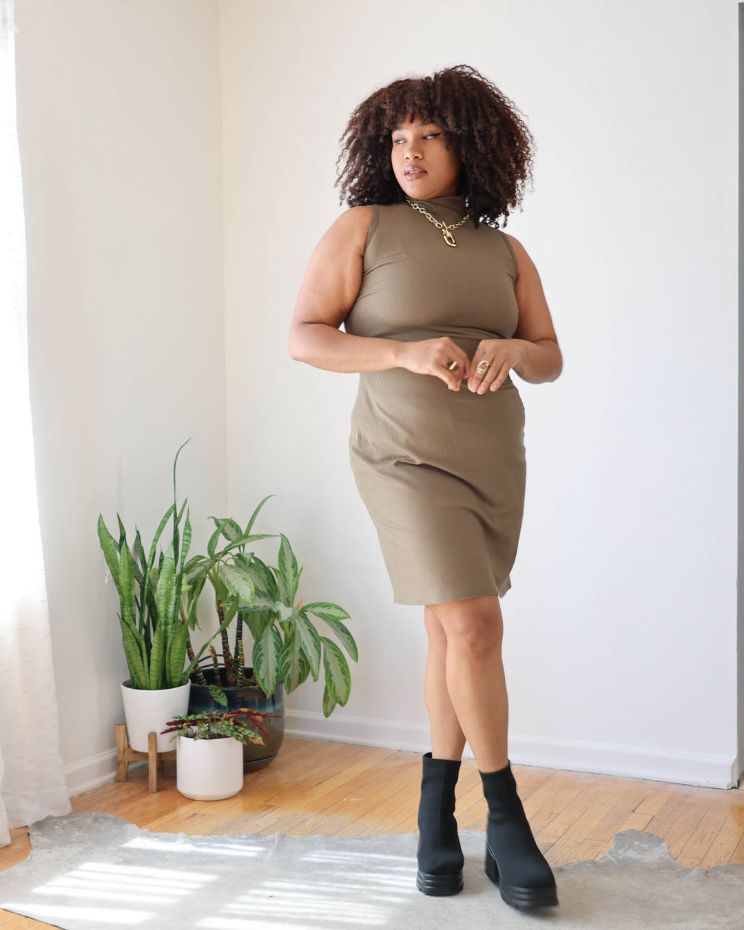 Twiggy Turtleneck Dress