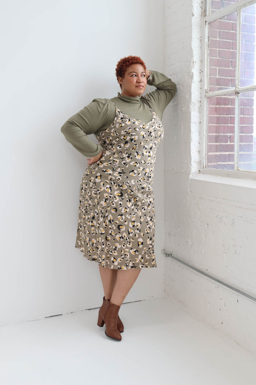 Netti Bias-Cut Slip Dress