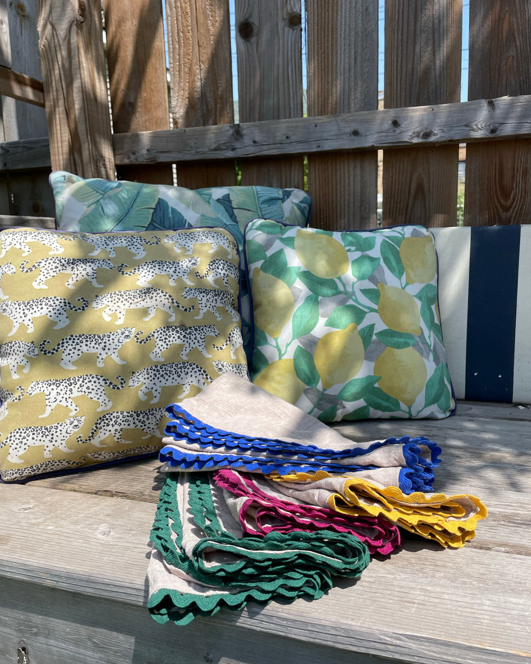 Scalloped Edge Hemp Napkins
