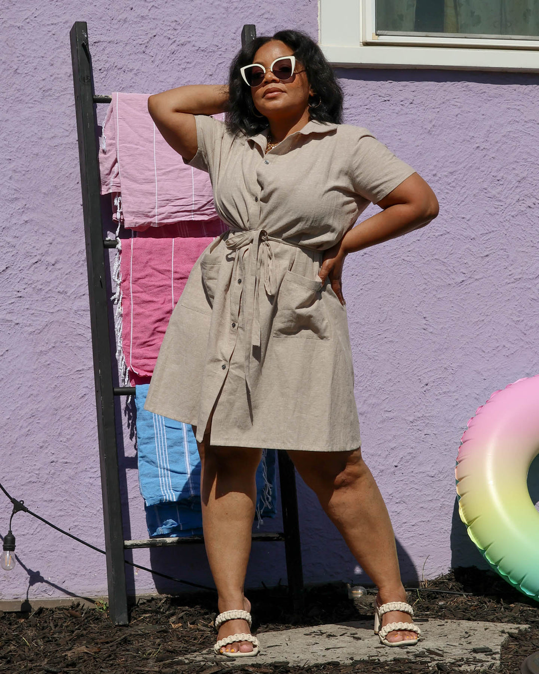 Hazel Button-Up Dress